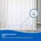 Kenney Mfg Lightweight PEVA Shower Curtain Liner, 70in W x 72in H, White, 2-Pack KN61430V1PK2 - alternate 2